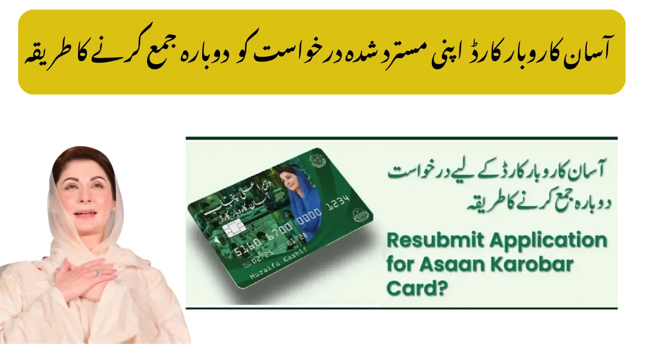 Fix Rejected Asaan Karobar Card Application Online