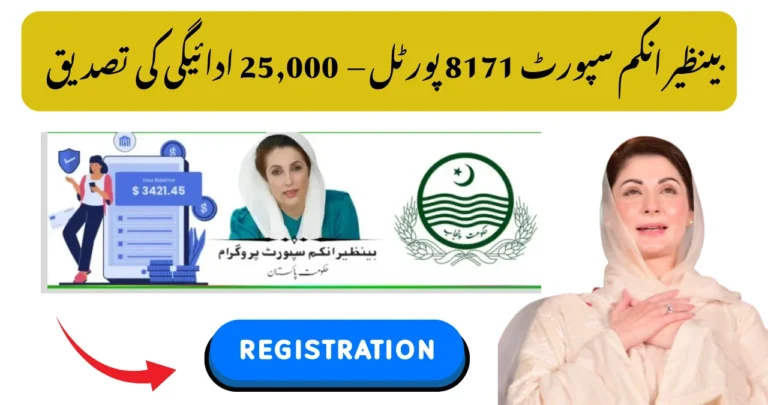 Benazir Income Support Programme 8171 Check Online 25000 September 2025