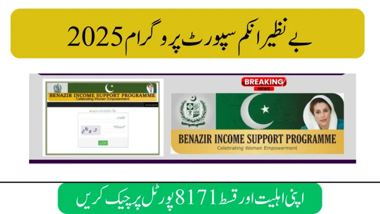 BISP Status Check 2025 – Verify CNIC & Track Payments on 8171 Portal