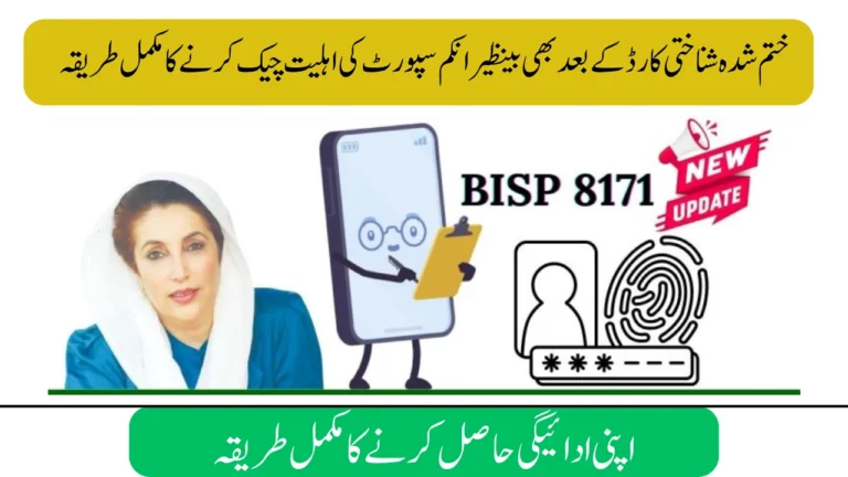 Expired CNIC? Here’s How to Verify Your BISP Eligibility Online in 2025