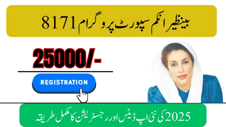 Benazir Income Support Program 2025: Step-by-Step 8171 Registration & Payment Guide