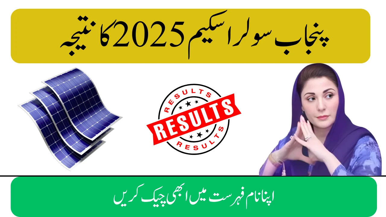 Punjab Solar Scheme Result 2025 – Check CNIC Status & Download PDF List