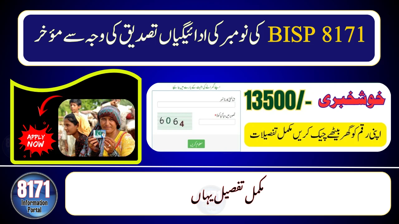 BISP 8171 November 2025 Payments Delayed – Verification Steps You Must Complete!