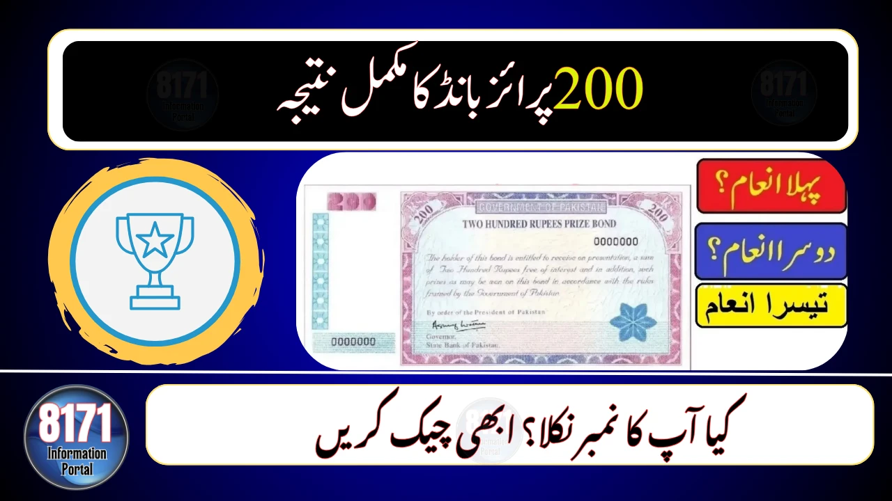 200 Prize Bond List November 2025 – Full Draw Result & Prize Details