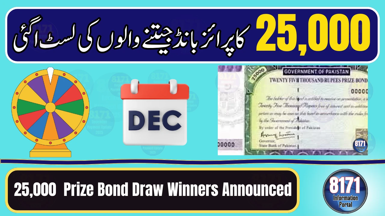 Rs25,000 Prize Bond Draw Results Announced — Check Winning Numbers