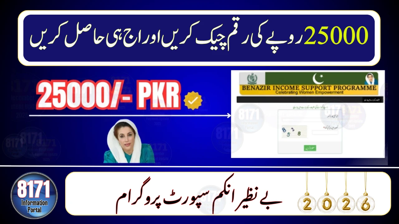 8171 Tracking Portal 2026 – Check Ehsaas Rs. 25,000 by CNIC Now
