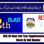 BISE DG Khan 2nd Year Supplementary Result Check By Roll Number