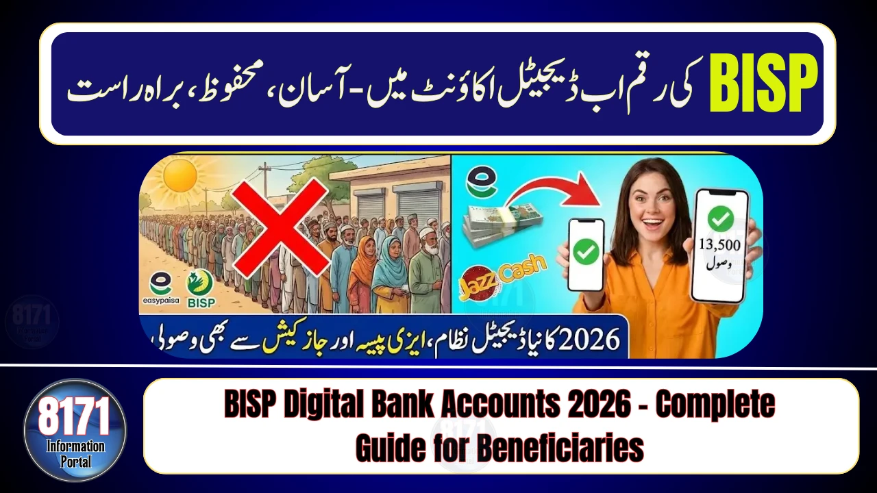 BISP Digital Bank Accounts 2026 – Complete Guide for Beneficiaries