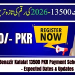 Benazir Kafalat 13500 PKR Payment Schedule 2026 – Expected Dates & Updates