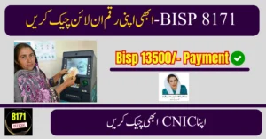 8171 Web Portal: Check Benazir Kafalat Rs 13,500 Latest September Payment Online