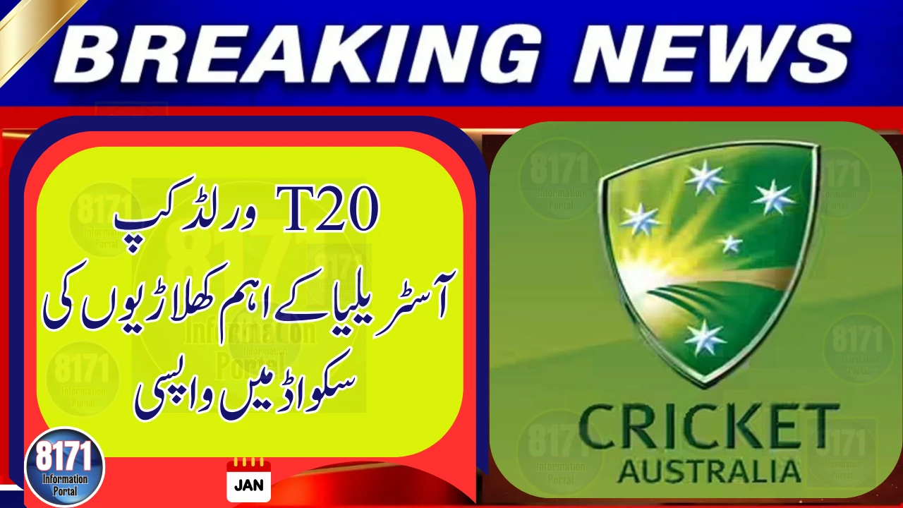 Australia Recall Key Players in Preliminary Squad for T20 World Cup