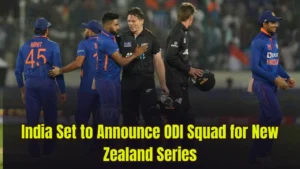 India Set to Announce ODI Squad for New Zealand Series