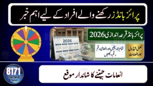 Prize Bonds Draw Schedule for 2026 Announced by National Savings