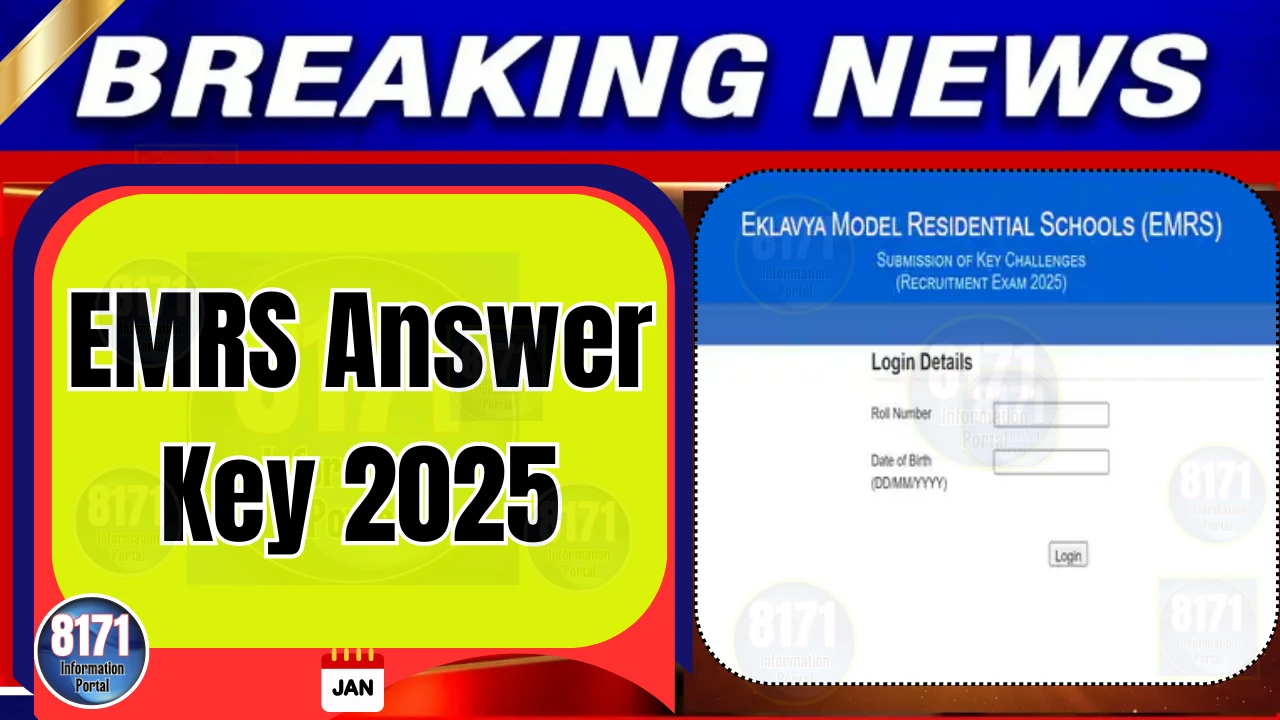 EMRS Answer Key 2025 Released for ESSE Exam