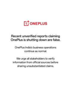 OnePlus Responds to Shutdown Rumors