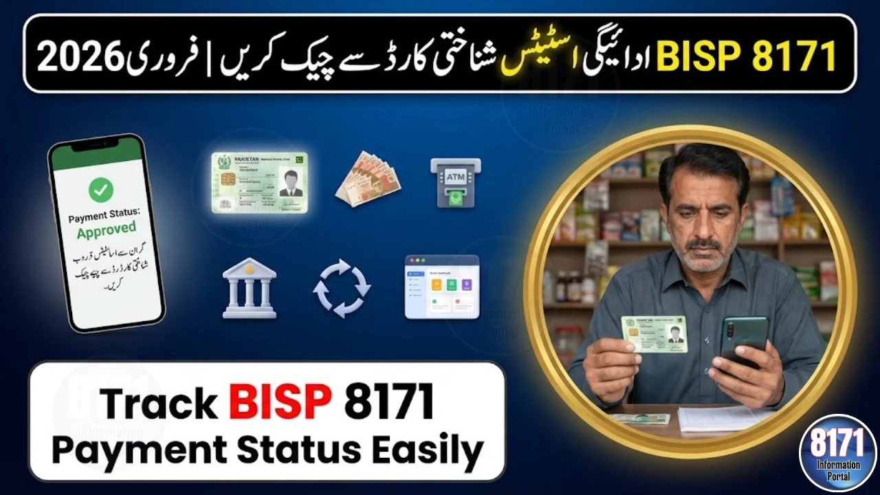 BISP 8171 Payment Status Check by CNIC February 2026 – Full Process