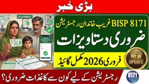 BISP 8171 Registration for Poor Families February 2026 – Required Documents