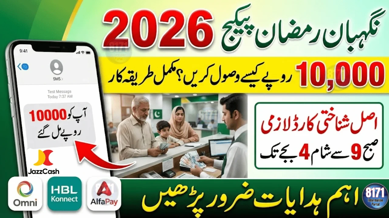 How to Withdraw Rs. 10,000 Nigehban Ramzan Package Payment in Pakistan – Complete 2026 Guide
